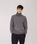 BANGASH PICKS #6433 Men's Waffle Knit Turtleneck