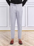 BANGASH PICKS #6740 Italian Style Formal Gurkha Pant-Grey