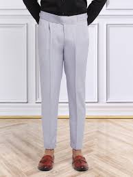 BANGASH PICKS #6740 Italian Style Formal Gurkha Pant-Grey