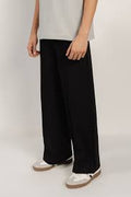 BANGASH PICKS #6743 WIDE LEGED MEN PANTS - BLACK