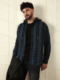 BANGASH PICKS #6769 Hooded Check Shirt