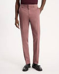 BANGASH PICKS #6742 Extra Slim Dusty Pink Stretch Cotton-Blend Suit Pant